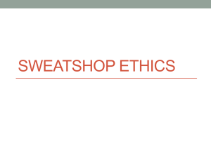 Sweatshop Ethics