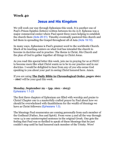 Week 40 Jesus and His Kingdom