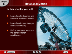 Describing Rotational Motion
