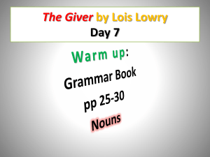 Giver PPT Day 7