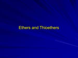 Ethers and Thioethers