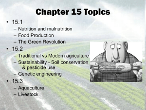 Chapter 15 Land and Agriculture