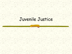 Law Ch 16 Juvenile Justice