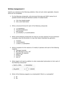 Written Assignment 3 Submit your solutions to the following
