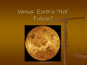 Venus: Earth's “Hot” Future?
