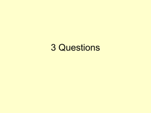 3 Questions