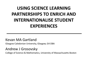 Using science learning partnerships