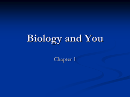 Worksheet: Unifying Themes of Biology