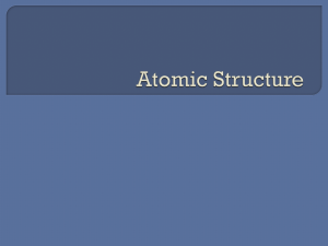 Atomic Structure - Varga