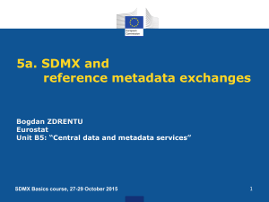 SDMX and reference metadata