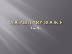 Book F, Unit Six - lcskellysusanneliterature