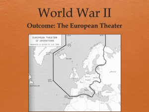world war ii european theater notes 2013