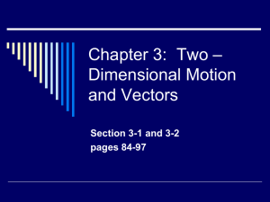 Notes: Vectors Part 1