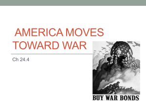 America Moves Toward War