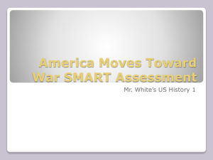 America Moves Toward War SMART Assessment