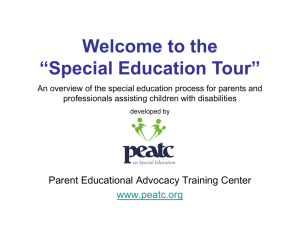 Special Education Tour