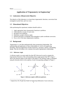 Application of Trigonometry in Engineering 1