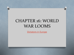 CHAPTER 16: WORLD WAR LOOMS