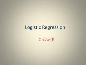 Chapter 8 Logistic Regression