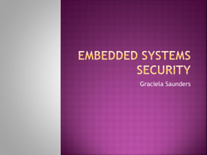 Security of Embedded Systems - Center for Software Engineering