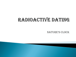 Radioactive Dating - Warren County Schools