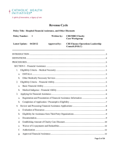 Policy Title: Hospital Financial Assistance, and Other Discounts