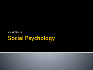 Social Psychology - fernandezappsych