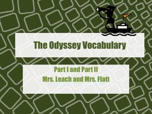 The Odyssey Vocabulary