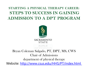 Making Physical Therapy Your Career: Steps to Success