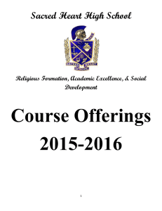 Course Offerings Packet 2015-2016