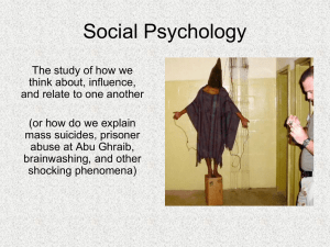 Social Psychology – Chapter 18