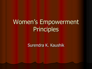 Women's Empowerment Principles