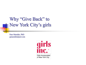 What we know and need to know about New York City's girls