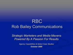 RBC pr - Rob Bailey Communications