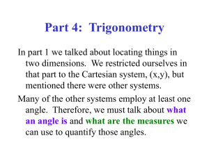 Part 4: Trigonometry - FacStaff Home Page for CBU