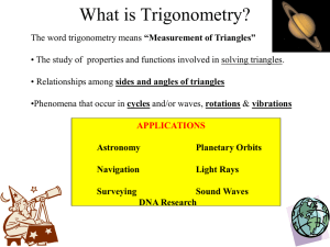 Trigonometry (Chapter 9)
