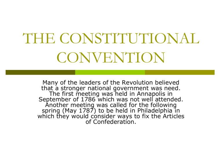 essay about constitutional convention