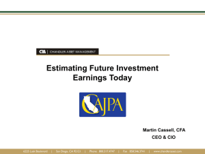 The Earnings Rate Matters - California Association of Joint Powers