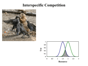 Interspecific competition