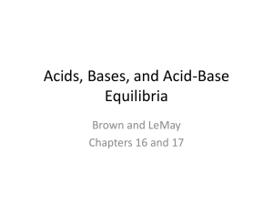 acids and bases - APchem-MCC
