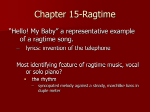Chapter 15-Ragtime