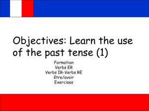 Lesson 1 presentation - Past Verbs - Teachnet UK-home