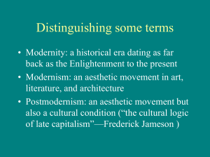 Have we really moved beyond Modernism?
