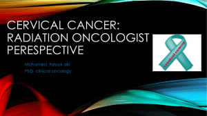 Cervical cancer radiotherapy