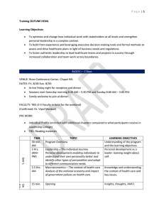 Health Care Leadership and Management program