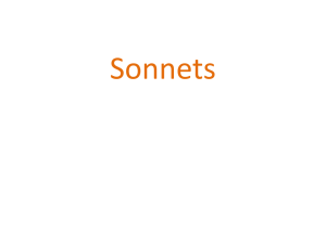 Types of Sonnets Powerpoint