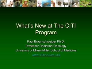 What's New at The CITI Program