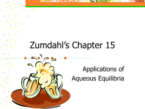 Zumdahl's Chapter 15