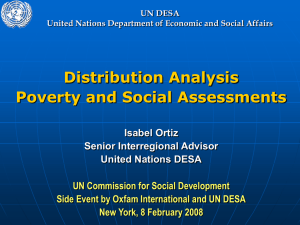 Distribution/Poverty Social Analysis