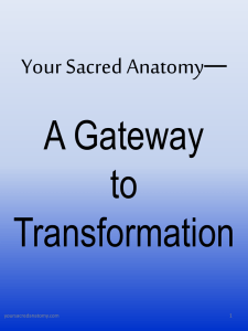 Your Sacred Anatomy* A Gateway to Transformation